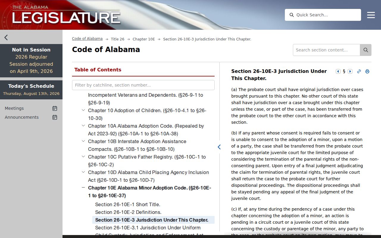 Lawrence County court case records adoption sealing statute